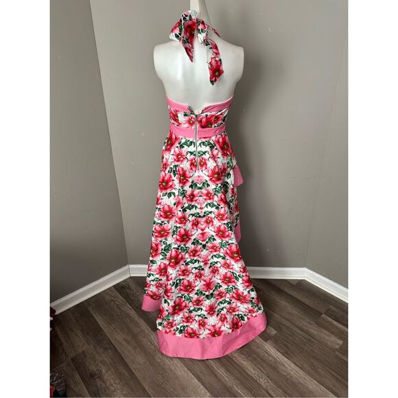 Alice + Olivia Florence Halter Dress US 2 $1195 - Picture 9 of 12
